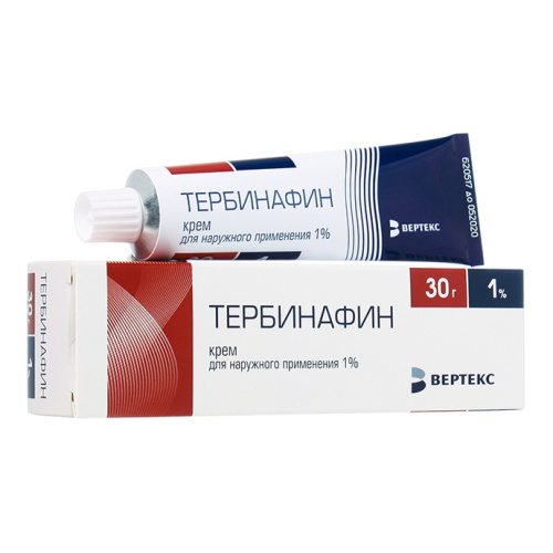 Тербинафин крем наруж.прим 1% 30г РОССИЯ